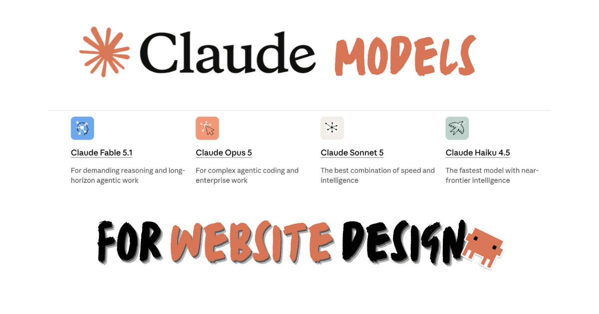 Claude has four models and they do not design equally well. Here is which one to pick for website design in 2026, when the expensive one is genuinely worth it, and the settings that change your output more than the model does.