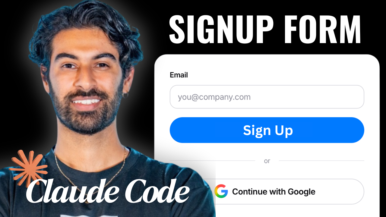 Claude Code can design a beautiful signup page in minutes, but it can't create your database for you. Here's the exact, completely free process to connect Supabase, add email/password auth, and turn on "Sign in with Google."