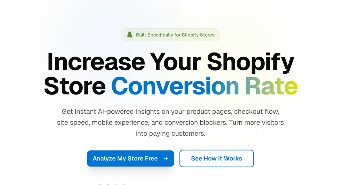 Talk to Me Data - AI-powered landing page analytics for Shopify Stores