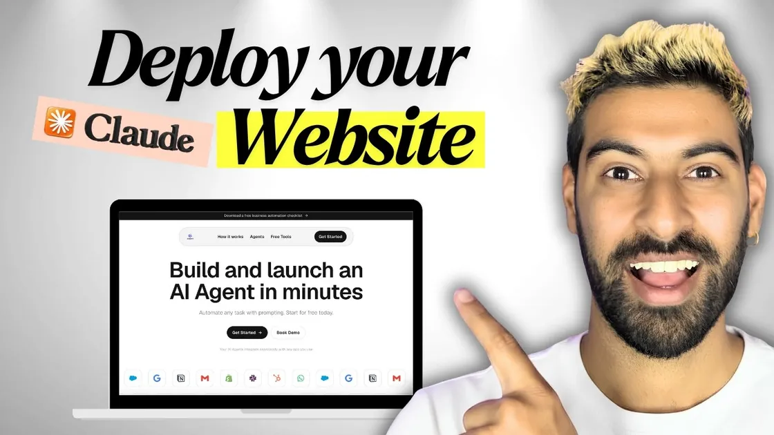 How to connect a Claude Code website to a domain with GitHub and Vercel - video walkthrough